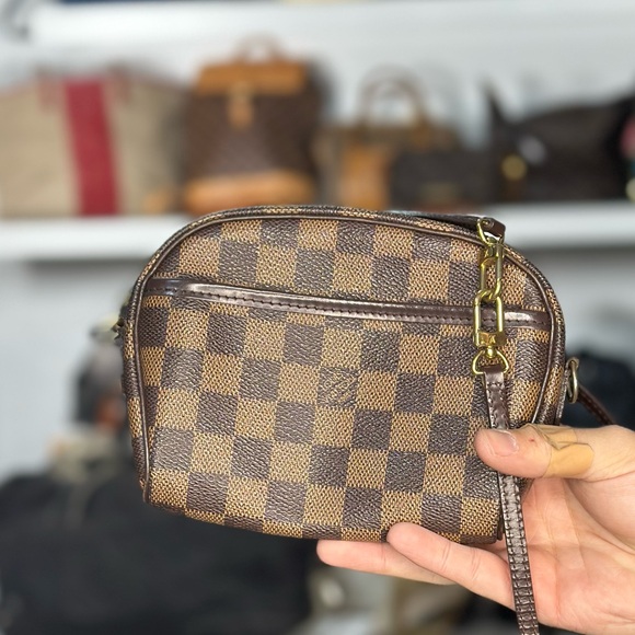 LV Damier Ebene Convertible Mini Crossbody